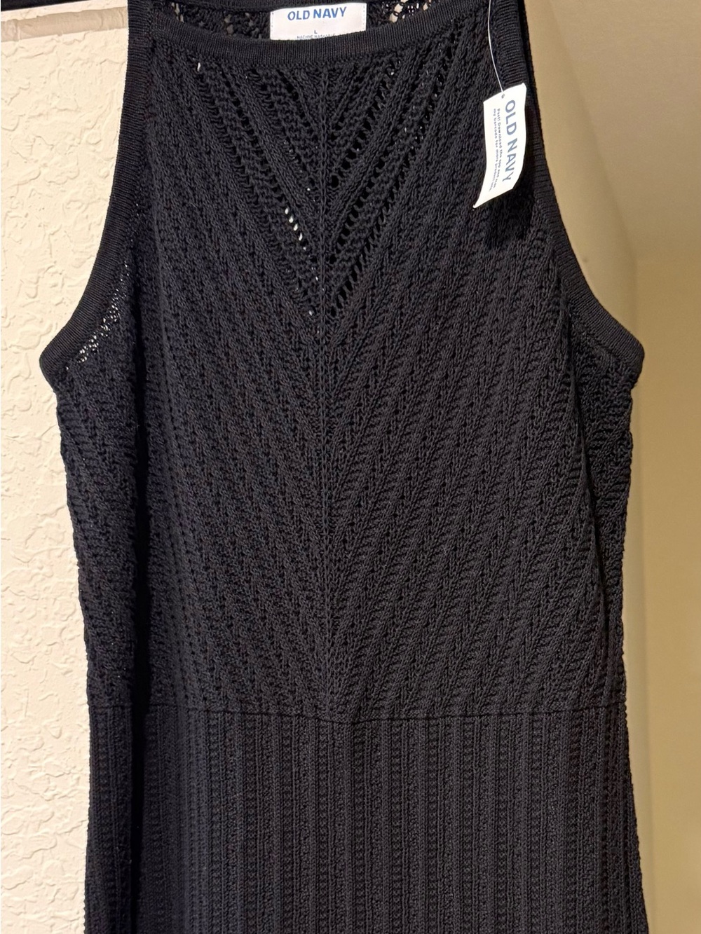 Old Navy NWT Black Knit Women’s halter maxi dress